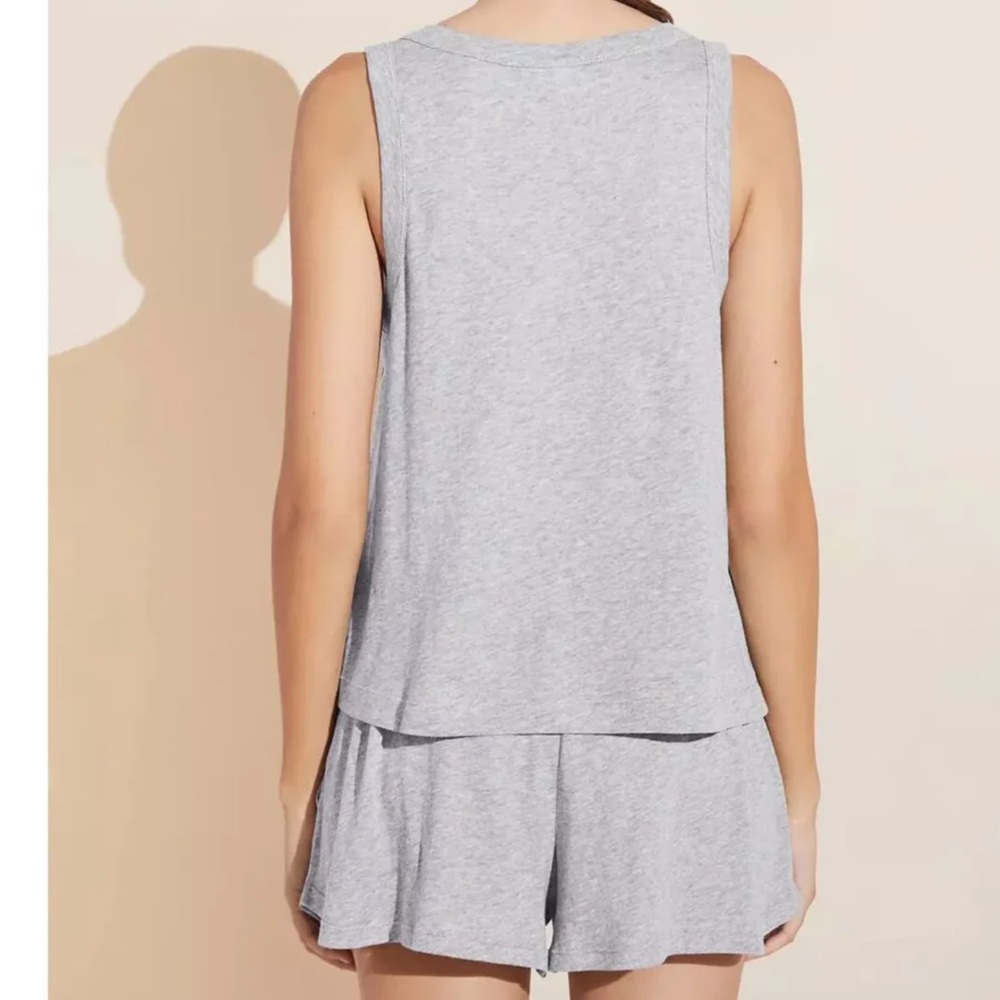 NWT Eberjey Aloe Infused Cotton Tank Heather Grey Size XS - Picture 2 of 8